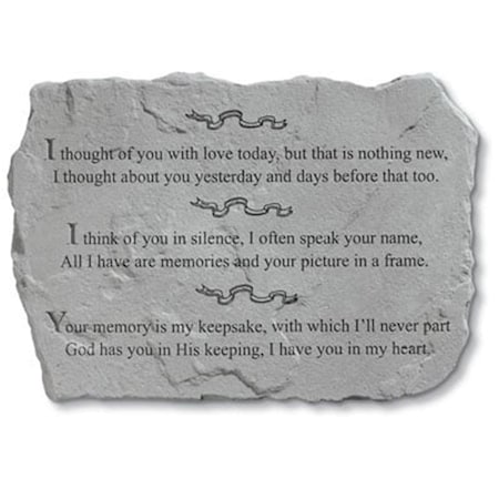 Kay Berry - Inc. I Thought Of You With Love Today - Memorial - 18 Inches x 13 Inches KA313590